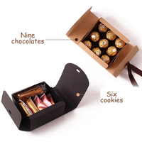 Emballage personnalisé, boîtes cadeaux pour chocolats truffés, boîtes en papier écologiques vides pour chocolats, boîtes d'emballage pour vin, boîtes de luxe