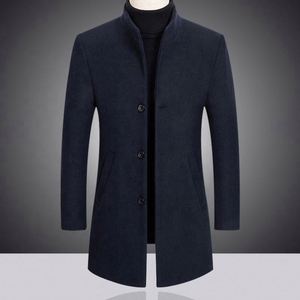 Nouveau Manteau Long d'Hiver pour <span class=keywords><strong>Homme</strong></span> en Laine Épaisse, <span class=keywords><strong>Trench</strong></span>-Coat Automne-Hiver 2026, Vente Chaude - Product Image 3