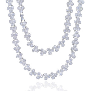 Conjunto de Colar de Tênis em Forma de Colmeia com Colar de Zircônia 5A - Product Image 4