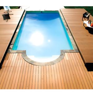 Copertura per Piscina a Terrazza Scorrevole di Facile Installazione, Copertura Automatica per Piscina <span class=keywords><strong>con</strong></span> Deck in WPC a Prova di Sole e di Sicurezza - Product Image 6