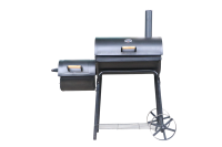Chariot avec deux grilles de cuisson au charbon de bois pour barbecue