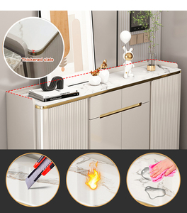 Mobilier moderne au <span class=keywords><strong>design</strong></span> luxueux, grand <span class=keywords><strong>pour</strong></span> l'<span class=keywords><strong>entrée</strong></span>, armoire de rangement de chaussures en MDF avec tiroir, armoire <span class=keywords><strong>à</strong></span> chaussures en bois - Product Image 4