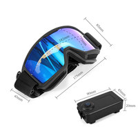 Masque de ski chauffant HB-20A polarisé, anti-buée, anti-rayures, en TPU, avec lentille photochromique en option pour le snowboard