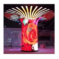 Pantalla LED Flexible de Alto Brillo P2 P2.5 P3 P4 P5 P6 para Señalización Digital en Túneles, Esferas y Columnas