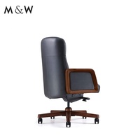 Fauteuil de bureau haut de gamme M&W Boss, luxueux, moderne, en cuir PU, ergonomique, inclinable et pivotant