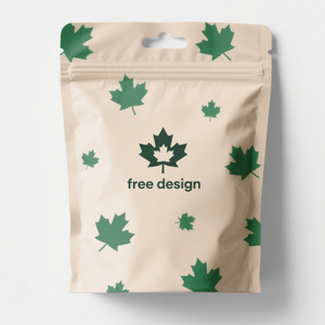 Bolsa de plástico Mylar resistente a los niños muestra gratuita del fabricante embalaje de sellado de 3 lados bolsa de pie Ziplock de papel Kraft - Product Image 1