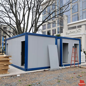 Contenedor de acero modular portátil de 40 pies y 20 pies, casa de cocina, cabina prefabricada de montaje rápido para terrenos sin usar para uso en centros comerciales de oficina - Product Image 6