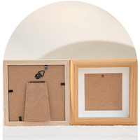 HOMCO toptan kare MDF resim çerçeveleri için 2mm Mat 3 renkler fotoğraf çerçevesi ile duvar ve masa dekoratif
