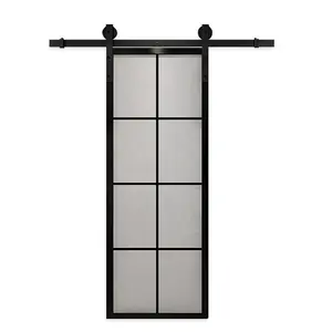 Portes coulissantes de placard de remplacement pour décoration intérieure américaine, cloison de sécurité, miroir, style grange, Menards - Product Image 1