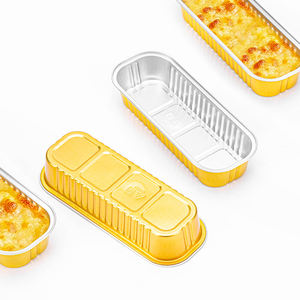 Moules à pâtisserie <span class=keywords><strong>en</strong></span> <span class=keywords><strong>aluminium</strong></span> doré, contenants alimentaires jetables et moules de cuisson pour la cuisine domestique - Product Image 6