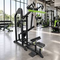 Máquina Comercial de Polea para Ejercicios de Tracción Lateral y Remo Sentado, Entrenador de Fuerza para Espalda, Estructura de Acero Reforzada, Equipo de Gimnasio Duradero
