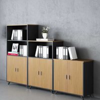 Nuevo Conjunto de Muebles de Oficina Modernos y Duraderos de MDF Blanco, Gabinete de Almacenamiento Pequeño para Libros y Archivos, Oficina en Casa
