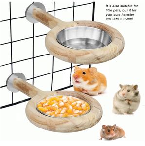Modern Eco-Friendly Wooden <strong>Bird</strong> Feeder with Stainless Steel Cups Perches Pet Interactive Movement <strong>Toys</strong> for Water <strong>Drinking</strong> Food - Product Image 6