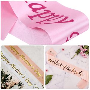 Faja lisa en blanco con logotipo personalizado para desfiles de novia, faja personalizada para baile de graduación, decoraciones para fiestas, haz tu propia faja - Product Image 4