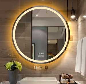Modern Wall Mounted Bathroom <b>Mirror</b> Factory Customized <b>Smart</b> Touch LED Cosmetic <b>Mirror</b> Defogging Outdoor Staircase Decoration - Product Image 2