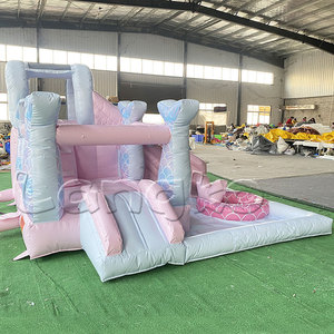 Maison gonflable <span class=keywords><strong>de</strong></span> location <span class=keywords><strong>de</strong></span> fête château gonflable <span class=keywords><strong>de</strong></span> <span class=keywords><strong>petite</strong></span> sirène avec piscine - Product Image 2