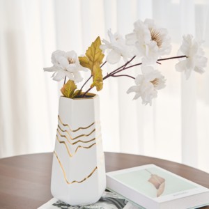 Échantillon gratuit dessus de table de style chinois décoratif simple grand vases à fleurs en céramique blanche moderne <span class=keywords><strong>pas</strong></span> <span class=keywords><strong>cher</strong></span> vaso - Product Image 1
