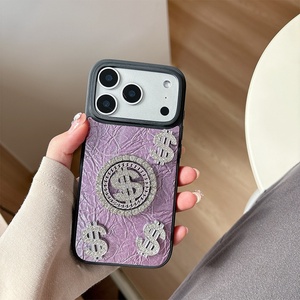 Funda de Lujo para Teléfono <span class=keywords><strong>iPhone</strong></span> 17 Pro Max con Diseño de Dólar de Diamantes de Imitación, Resistente a Golpes, con Correa de Mano, Compatible con <span class=keywords><strong>iPhone</strong></span> 16 y 15 - Product Image 3