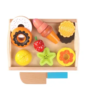 儿童玩具益智学习儿童水果切割厨房玩具游戏屋水果蔬菜切割快乐学习