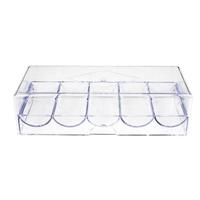 YH 100 pièces, étui à jetons de poker en acrylique transparent de haute qualité de 40 mm avec couvercle Yha-052, utilisation en intérieur