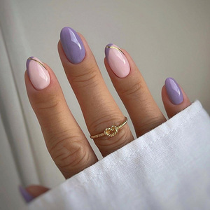 Vente en gros faux <span class=keywords><strong>ongles</strong></span> courts et réutilisables avec de la colle, couleur unie, gel souple, <span class=keywords><strong>bleu</strong></span> <span class=keywords><strong>marine</strong></span>, couleur unie, à coller sur les <span class=keywords><strong>ongles</strong></span> - Product Image 4
