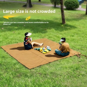Alfombra de suelo gruesa, impermeable y resistente a la humedad, hecha de tela Oxford duradera, adecuada para tiendas de campaña, camping al aire libre, playa. - Product Image 2