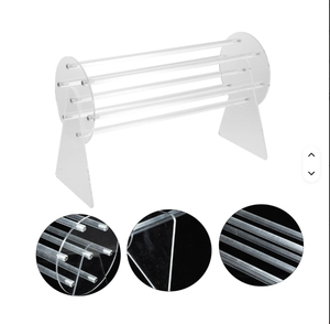 Exhibidores de Ropa Personalizados al por Mayor de Fábrica, Exhibidores Giratorios de Acrílico con Pinzas, Fácil Montaje, para Mostrador - Product Image 6