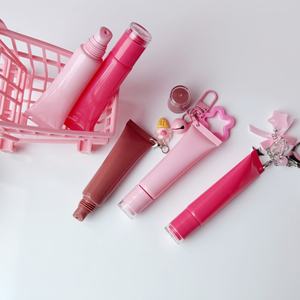 Jolies Tubes Vides pour Gloss à Lèvres, Contenants de Haute Qualité, Tubes Souples Vides de 8g/15g, Flacons de Teinte à Lèvres avec Porte-clés pour Emballage Cosmétique - Product Image 3