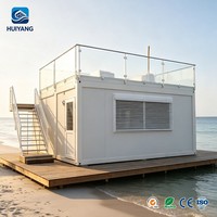Villa temporaire modulaire en bord de mer, à faible coût, montage rapide, maison mobile à vendre