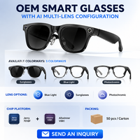 Lunettes Intelligentes IA en Gros avec Caméra 20MP, Étanchéité IP66 et Chargement Type-C, OEM/ODM pour Créateurs de Contenu Vlog en Extérieur