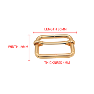 Boucles à trois glissières métalliques directes d'usine, boucles carrées ajustables pour la <span class=keywords><strong>fabrication</strong></span> de sacs à main, accessoires pour colliers de <span class=keywords><strong>chien</strong></span> - Product Image 3