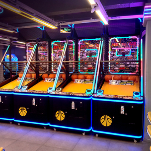 Máy bóng rổ người lớn đầy màu sắc, Máy Bắn bóng rổ, Máy bóng rổ video, Máy trò chơi vận hành bằng tiền xu, trẻ em - Product Image 1