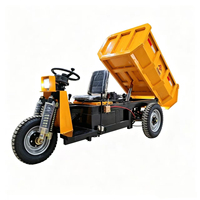 Peru Country Mining Use 3-Rad-Elektro-Muldenkipper für den Bergbau / Mini-Dumper-Truck zum Verkauf Elektrischer Minidumper