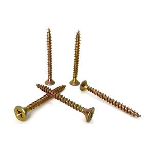 Tornillos Autorroscantes de Alta Resistencia, Color Amarillo, Zincados, <span class=keywords><strong>para</strong></span> Tablero de Aglomerado, Tornillos de Corte <span class=keywords><strong>para</strong></span> <span class=keywords><strong>Madera</strong></span> - Product Image 6