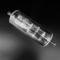 Colonne de filtration de gaz multicouche en quartz fusionné sur mesure pour CVD semi-conducteur