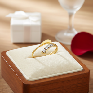 แหวนแต่งงานสีทอง14K แหวนทอง14K แหวนหมั้น - Product Image 3