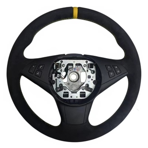 Volant de direction pour BMW E60 2007, en Alcantara jaune à rayures, modèle M Sport, vente en gros de produits en stock, best-seller - Product Image 1