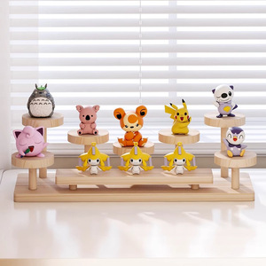 Étagères murales de bureau multifonctionnelles en bois massif support de rangement pratique pour étude chambre salon affichage de fleurs succulentes - Product Image 2