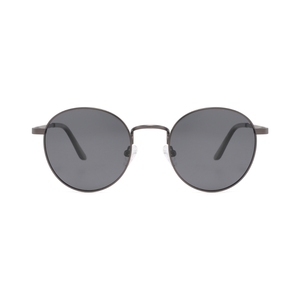 <b>Round</b> <b>Sunglasses</b> Full Rim Metal <b>Frame</b> Brown Lenses UV400 Protection Unisex Adult Sun Protection - Product Image 6