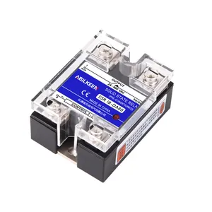 ABILKEEN IB-DA80 Single Phase Solid State Relay 3-32VDC Controllable Voltage 80A Load Current SSR 480VAC Circuit Voltage Adjust
