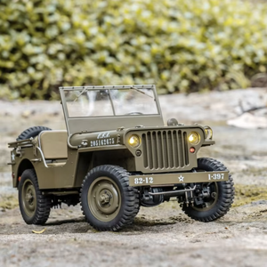 ROC Hobby FMS 1941 Willys MB Scaler Jeeps RTR 2.4G Radio 1:12 Scale All Terrain 4WD Télécommandé RC Mini Crawler <span class=keywords><strong>Jouet</strong></span> de loisir - Product Image 5