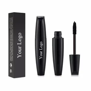 Private Label Preto Extensão Eye lash Longa duração Volumizing Waterproof 3D Fiber Mascara