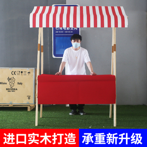 木制市场摊位，商店市场摊位木制农贸市场摊位超市摊位 - Product Image 4