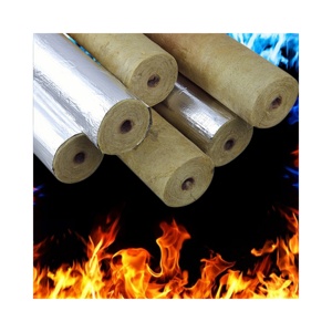 <span class=keywords><strong>Aislamiento</strong></span> Térmico de Lana de Roca para Tuberías, Resistente al Fuego y a Altas Temperaturas, con Revestimiento de Lámina de Aluminio, Libre de Formaldehído - Tubería Industrial - Product Image 1
