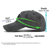 Gorra de béisbol deportiva Unisex ajustada algodón lavado color lavado 6 paneles bordado 3D clásico vintage al por mayor