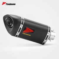 Sistema de Escape para Motocicleta Forsound, Precio de Fábrica al por Mayor, Silenciador de Fibra de Carbono Akrapovic, Sistema Completo para MT07 2014-2026