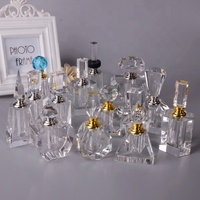 Bouteille de parfum de boule de verre en cristal clair pour des faveurs de mariage de décanteur de parfum décoratif