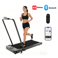 Tapis de marche pliable compact à faible bruit pour la maison et le bureau, capacité de charge de 100 kg, 0,75-2,0 CV