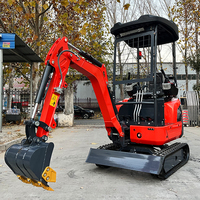 Mini-excavatrice sur chenilles de 2 tonnes avec certification CE pour la construction agricole