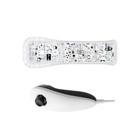 Contrôleur 2 en 1 + Nunchuk pour les jeux Nintendo Wii Télécommande sans fil